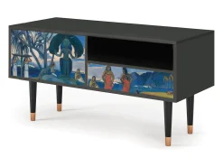 Móvel De Tv* Mueble de TV - 115х59х48 cm - T3 - Day of the God, Antracite Cinza antracite
