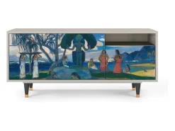 Móvel De Tv| Mueble de TV - 125х56х41 cm - T7 - Day of the God, Areia Bege
