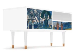 Mueble de TV - 115х59х48 cm - T3 - Day of the God, Branco^ Móvel De Tv