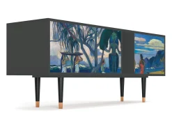 Móvel De Tv* Mueble de TV - 170х69х48 cm - T1 - Day of the God, Antracite Cinza antracite