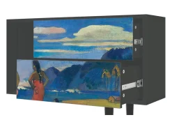 Móvel De Tv* Mueble de TV - 170х69х48 cm - T1 - Day of the God, Antracite Cinza antracite
