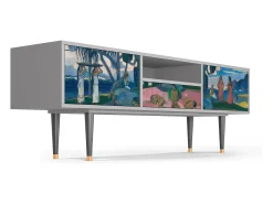Mueble de TV - 170х59х41 cm - T6 - Day of the God, Cinza^ Móvel De Tv
