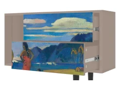 Móvel De Tv* Mueble de TV - 170х69х48 cm - T1 - Day of the God, Latte Bege