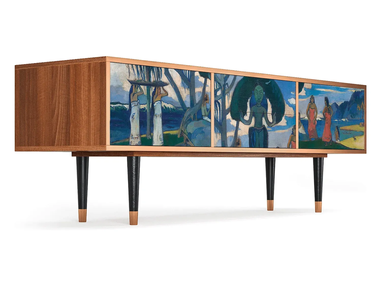Móvel De Tv* Mueble de TV - 170х59х48 cm - T4 - Day of the God, Nogueira Castanho