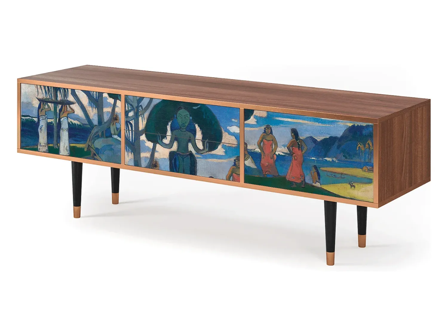 Móvel De Tv* Mueble de TV - 170х59х48 cm - T4 - Day of the God, Nogueira Castanho