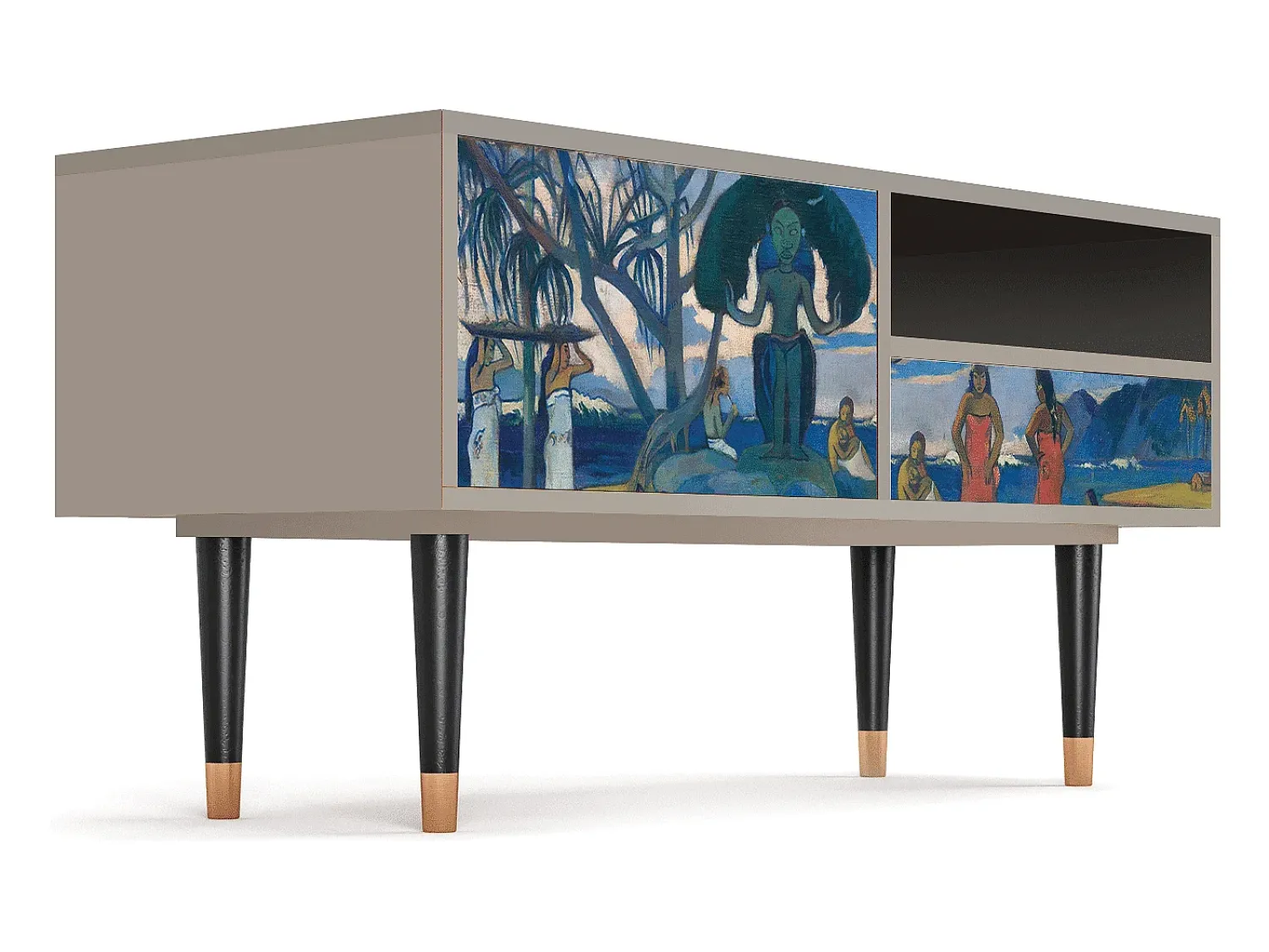 Hot Mueble de TV - 115х59х48 cm - T3 - Day of the God, Areia Bege
