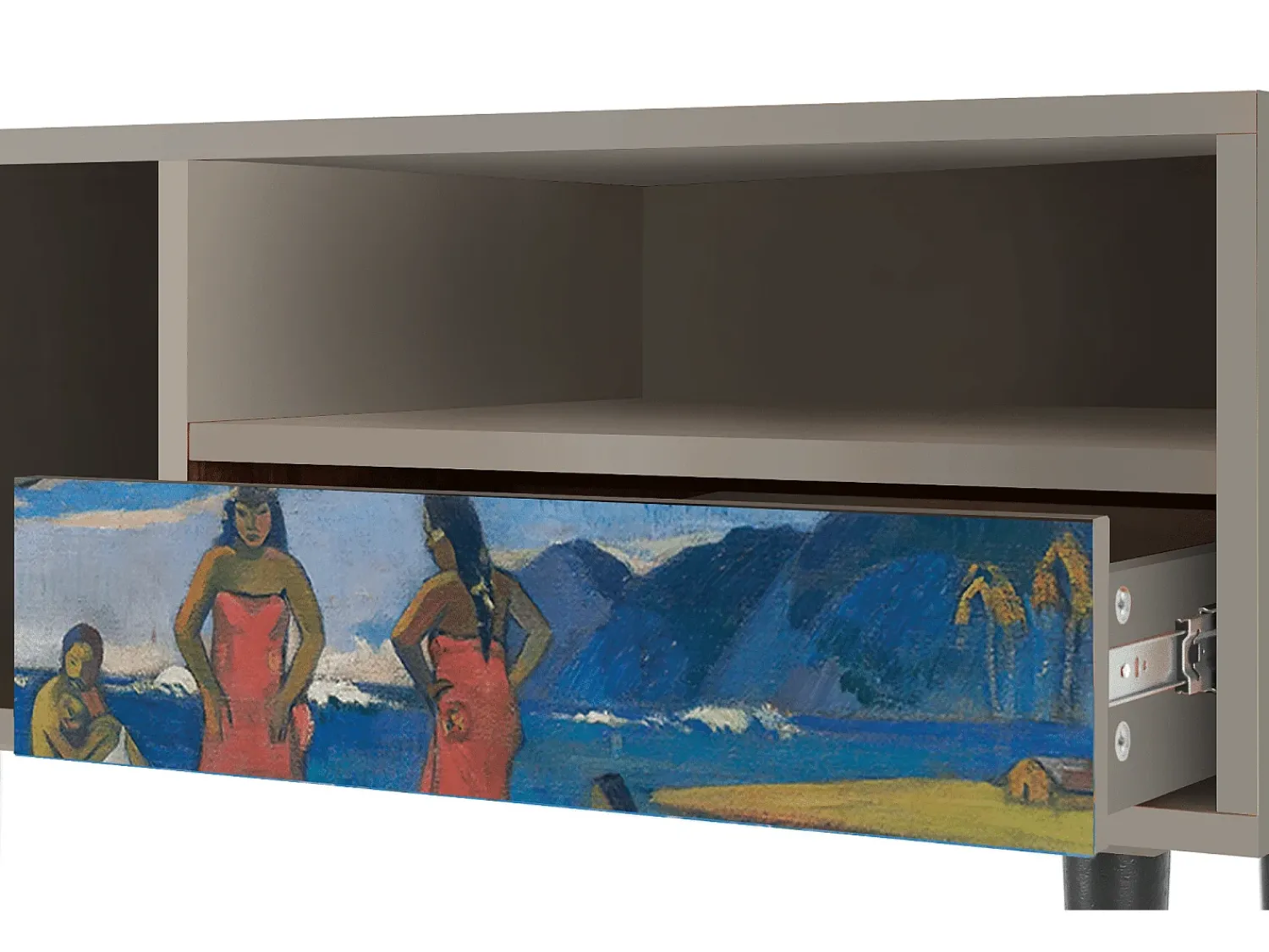 Hot Mueble de TV - 115х59х48 cm - T3 - Day of the God, Areia Bege