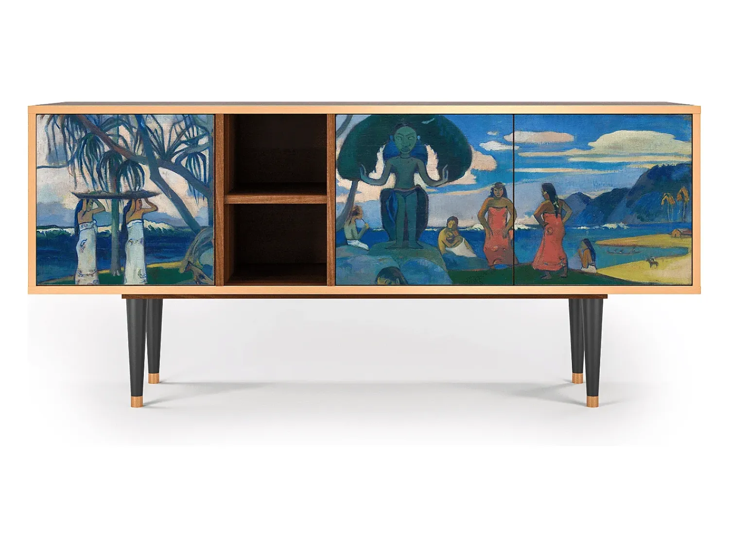 Móvel De Tv| Mueble de TV - 150х69х41 cm - T5 - Day of the God, Nogueira Castanho