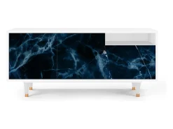 Best Mueble de TV - 125х56х41 cm - T7 - Deep Ocean, Branco Bege