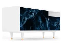 Best Mueble de TV - 125х56х41 cm - T7 - Deep Ocean, Branco Bege