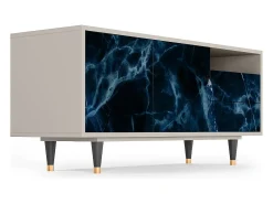 Móvel De Tv| Mueble de TV - 125х56х41 cm - T7 - Deep Ocean, Areia Bege