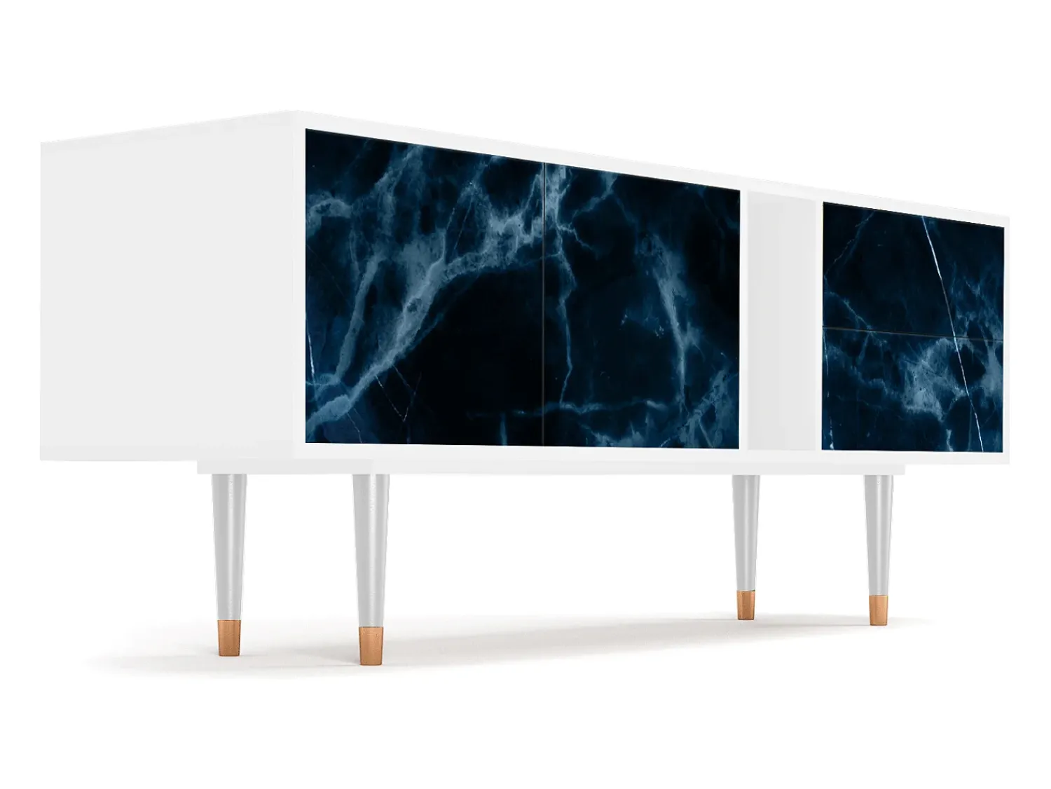 Móvel De Tv* Mueble de TV - 170х69х48 cm - T1 - Deep Ocean, Branco Bege
