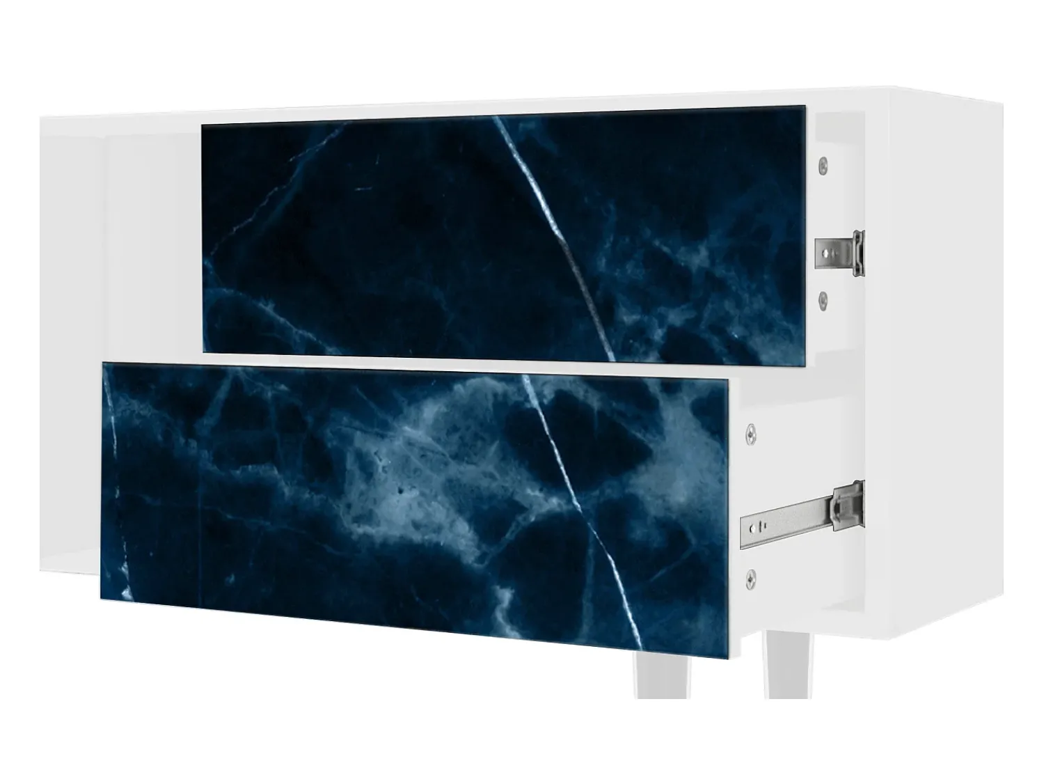 Móvel De Tv* Mueble de TV - 170х69х48 cm - T1 - Deep Ocean, Branco Bege