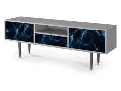 Móvel De Tv* Mueble de TV - 170х59х41 cm - T6 - Deep Ocean, Cinza Cinzento