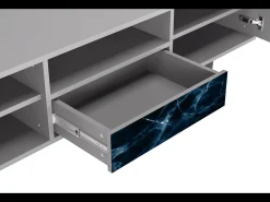 Móvel De Tv* Mueble de TV - 170х59х41 cm - T6 - Deep Ocean, Cinza Cinzento