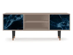 Móvel De Tv* Mueble de TV - 170х69х48 cm - T2 - Deep Ocean, Latte Bege