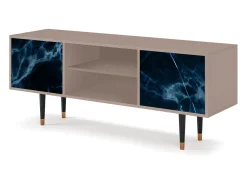 Móvel De Tv* Mueble de TV - 170х69х48 cm - T2 - Deep Ocean, Latte Bege