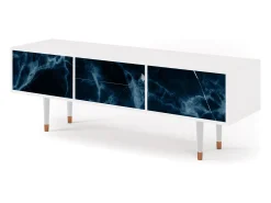 Móvel De Tv* Mueble de TV - 170х59х48 cm - T4 - Deep Ocean, Branco Bege