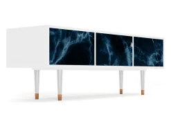 Móvel De Tv* Mueble de TV - 170х59х48 cm - T4 - Deep Ocean, Branco Bege