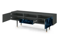 Móvel De Tv| Mueble de TV - 170х59х41 cm - T6 - Deep Ocean, Antracite Cinza antracite