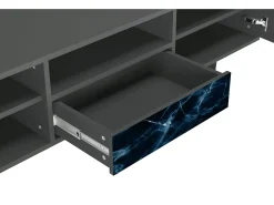 Móvel De Tv| Mueble de TV - 170х59х41 cm - T6 - Deep Ocean, Antracite Cinza antracite
