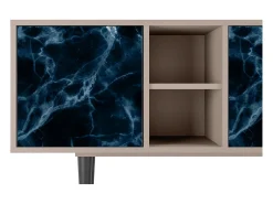 Móvel De Tv| Mueble de TV - 150х69х41 cm - T5 - Deep Ocean, Latte Bege