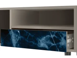 Móvel De Tv* Mueble de TV - 115х59х48 cm - T3 - Deep Ocean, Areia Bege
