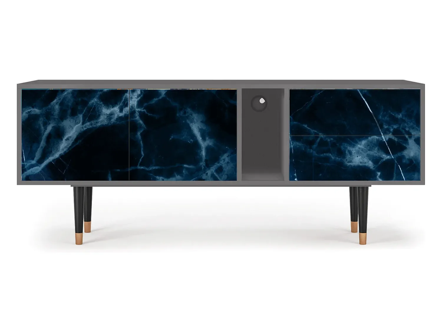 Móvel De Tv* Mueble de TV - 170х69х48 cm - T1 - Deep Ocean, Cinza Cinzento