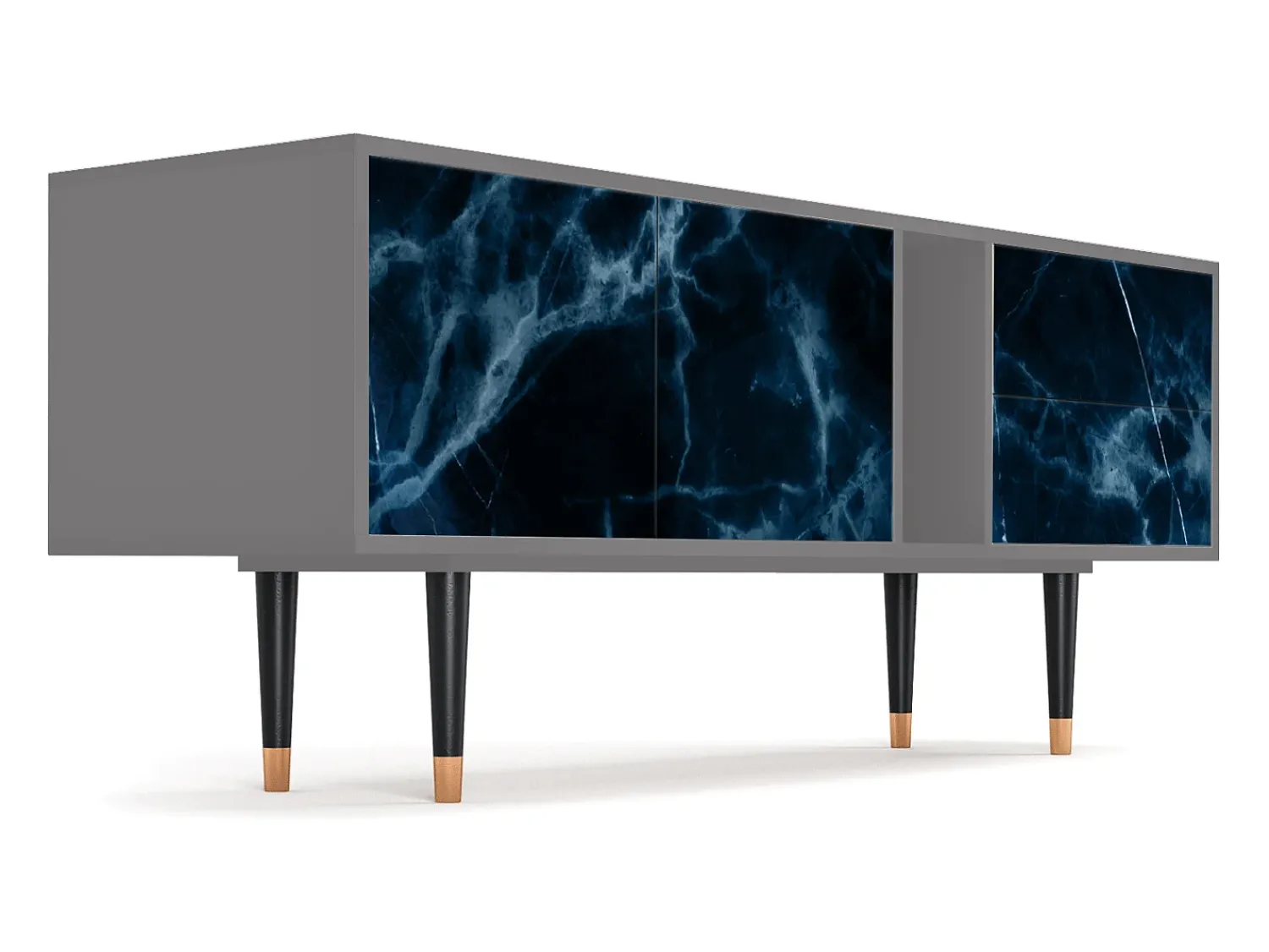 Móvel De Tv* Mueble de TV - 170х69х48 cm - T1 - Deep Ocean, Cinza Cinzento