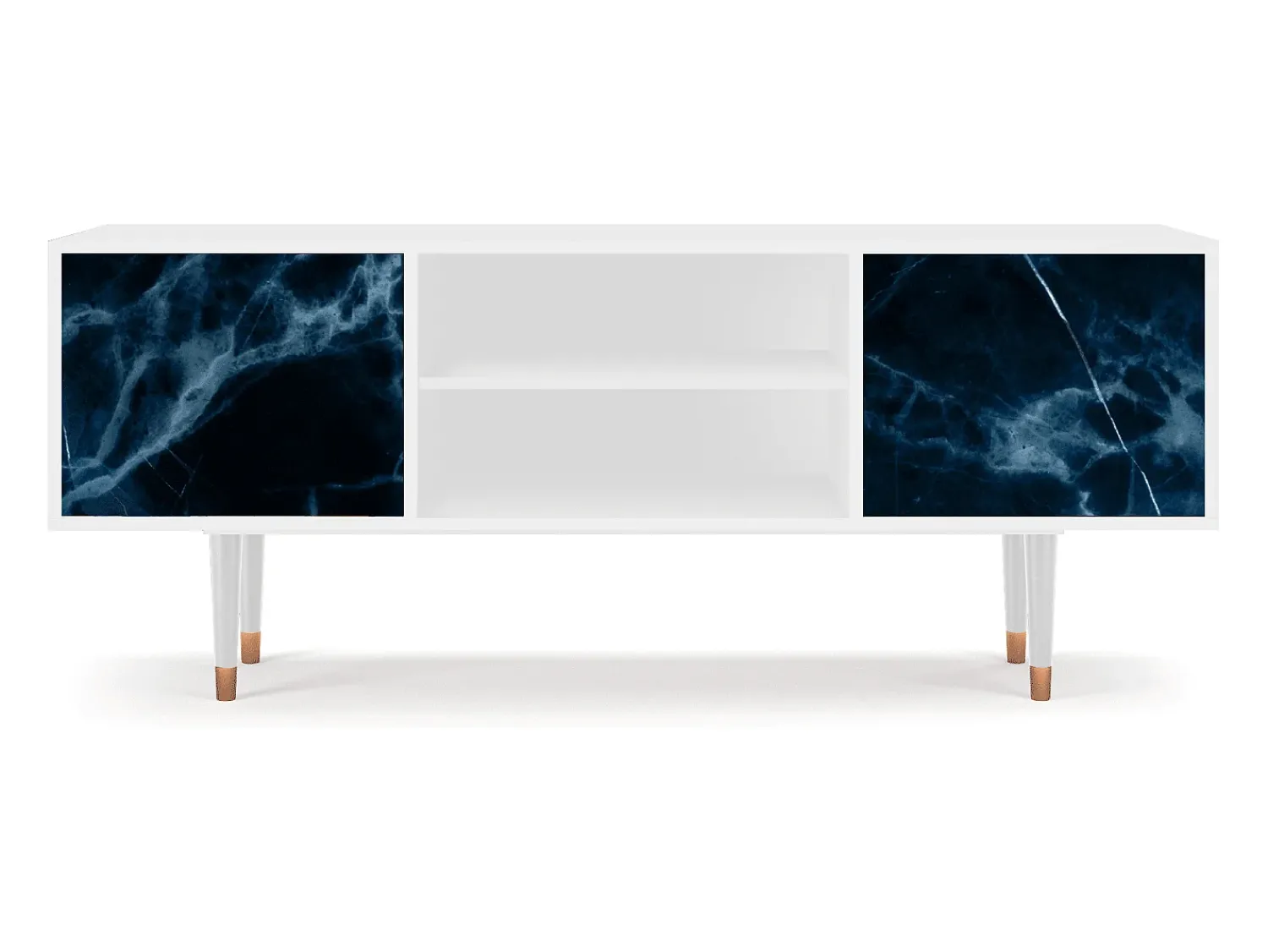 Móvel De Tv| Mueble de TV - 170х69х48 cm - T2 - Deep Ocean, Branco Bege