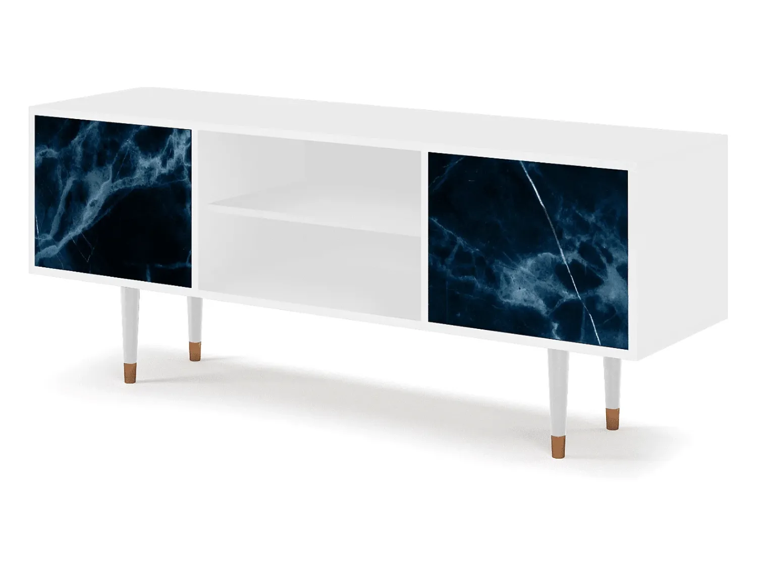 Móvel De Tv| Mueble de TV - 170х69х48 cm - T2 - Deep Ocean, Branco Bege