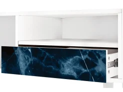 Mueble de TV - 115х59х48 cm - T3 - Deep Ocean, Branco^ Móvel De Tv