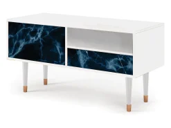 Mueble de TV - 115х59х48 cm - T3 - Deep Ocean, Branco^ Móvel De Tv