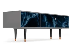 Móvel De Tv| Mueble de TV - 170х59х48 cm - T4 - Deep Ocean, Cinza Cinzento