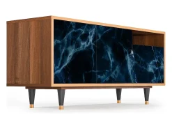 Móvel De Tv* Mueble de TV - 125х56х41 cm - T7 - Deep Ocean, Nogueira Castanho