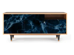Móvel De Tv* Mueble de TV - 125х56х41 cm - T7 - Deep Ocean, Nogueira Castanho