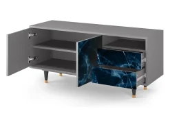 Mueble de TV - 125х56х41 cm - T7 - Deep Ocean, Cinza^ Móvel De Tv