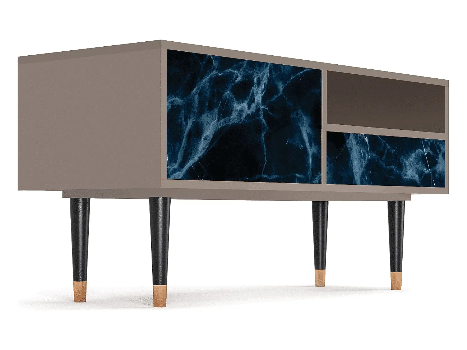 Sale Mueble de TV - 115х59х48 cm - T3 - Deep Ocean, Latte Bege