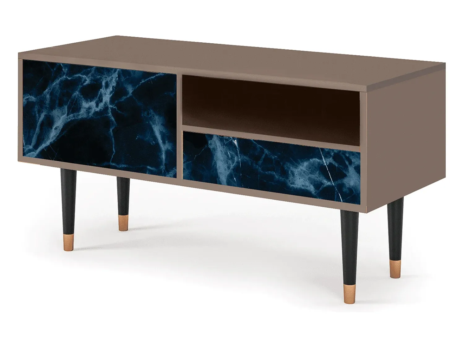 Sale Mueble de TV - 115х59х48 cm - T3 - Deep Ocean, Latte Bege
