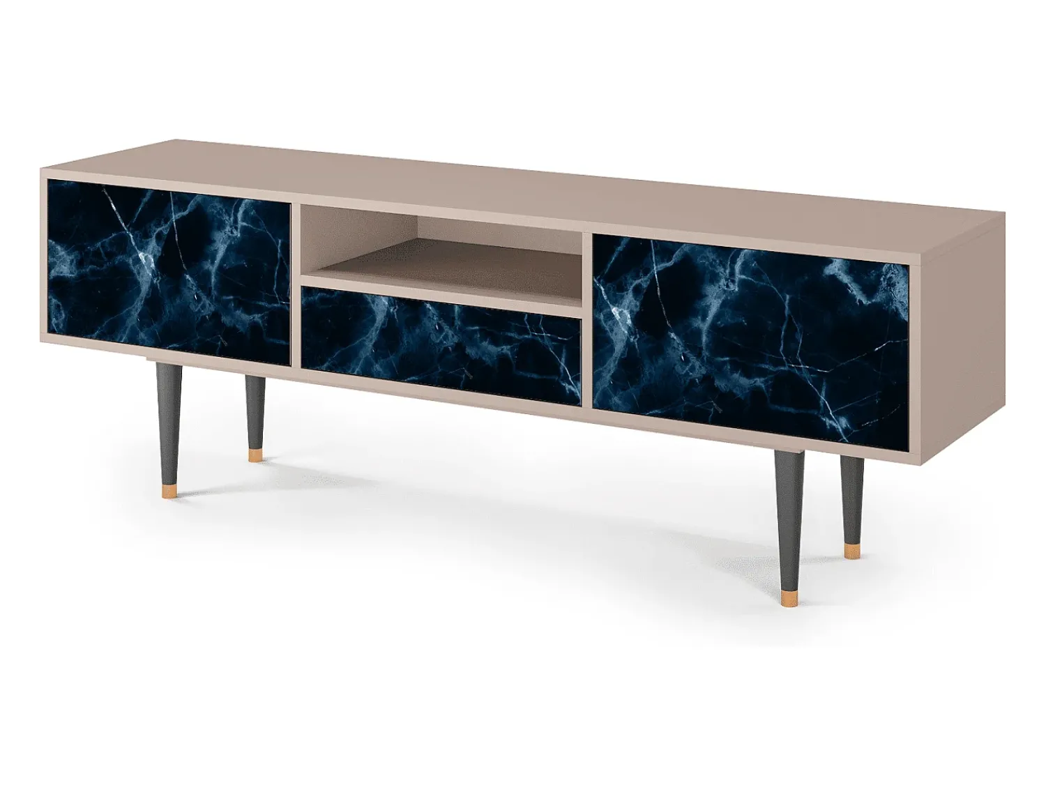 Mueble de TV - 170х59х41 cm - T6 - Deep Ocean, Latte^ Móvel De Tv