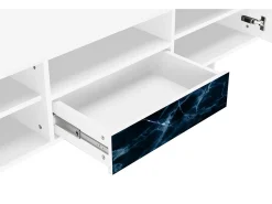 Móvel De Tv* Mueble de TV - 170х59х41 cm - T6 - Deep Ocean, Branco Bege