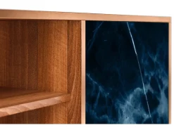 Mueble de TV - 170х69х48 cm - T2 - Deep Ocean, Nogueira^ Móvel De Tv