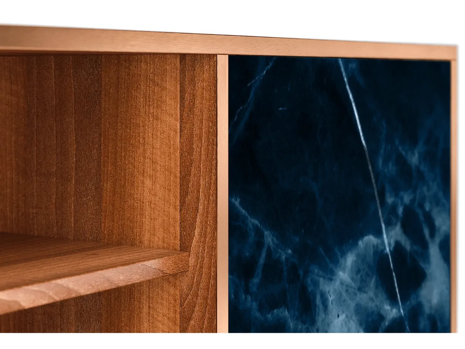 Mueble de TV - 170х69х48 cm - T2 - Deep Ocean, Nogueira^ Móvel De Tv