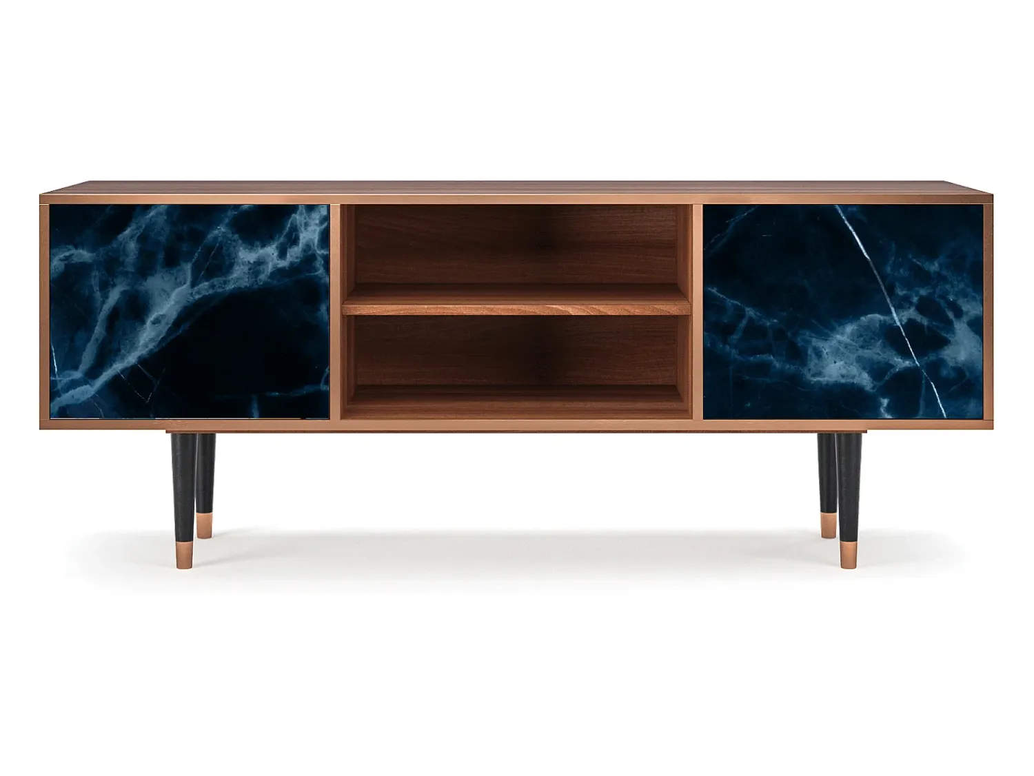 Mueble de TV - 170х69х48 cm - T2 - Deep Ocean, Nogueira^ Móvel De Tv