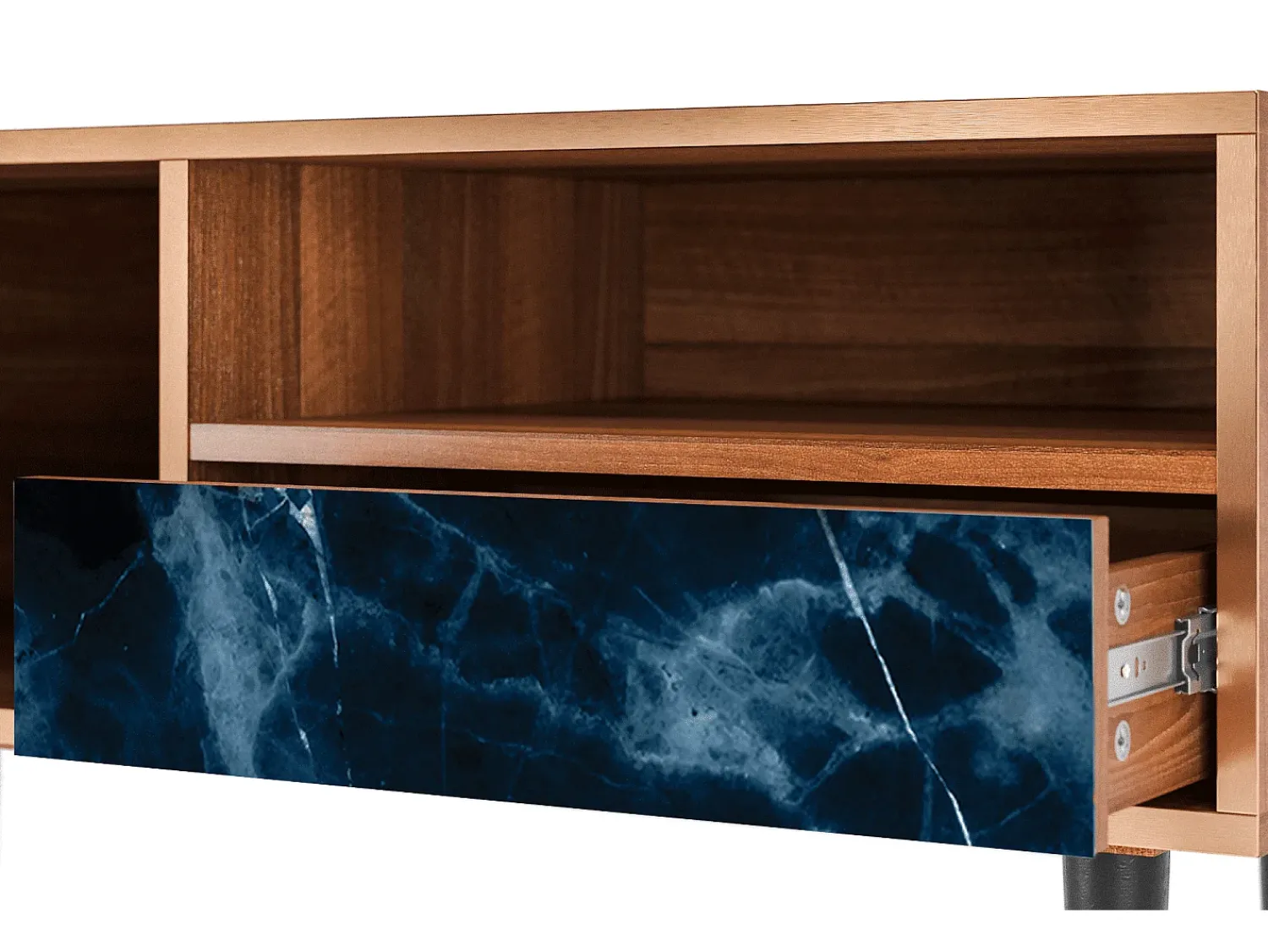 Mueble de TV - 115х59х48 cm - T3 - Deep Ocean, Nogueira^ Móvel De Tv