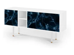 Móvel De Tv| Mueble de TV - 150х69х41 cm - T5 - Deep Ocean, Branco Bege