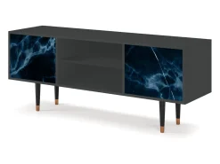Móvel De Tv| Mueble de TV - 170х69х48 cm - T2 - Deep Ocean, Antracite Cinza antracite