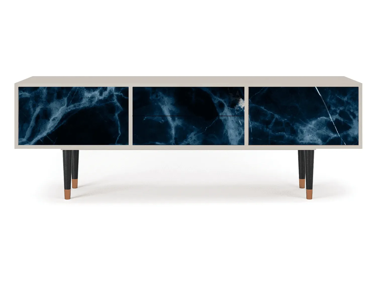 Móvel De Tv| Mueble de TV - 170х59х48 cm - T4 - Deep Ocean, Areia Bege