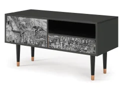 New Mueble de TV - 115х59х48 cm - T3 - Departure, Antracite Cinza antracite