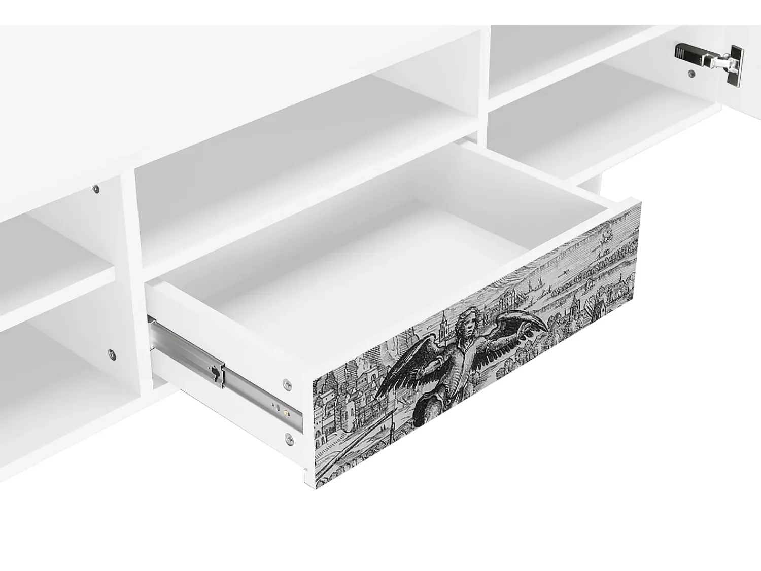 Hot Mueble de TV - 170х59х41 cm - T6 - Departure, Branco Bege
